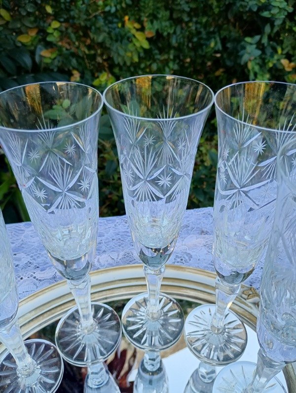 Producto - Juego de 6 copas de cristal espumante - 2