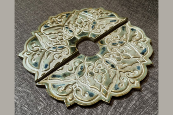 Producto - Mosaicos para canilla "Roseta cerámica" - 4