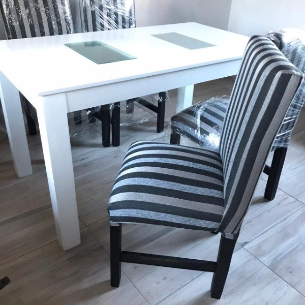 Producto - Mesa Rectangular Extensible MDF Blanca o Negra - OFERTA - 6