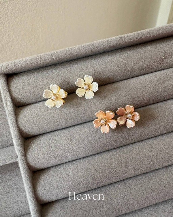 Producto - Aros flor dorados