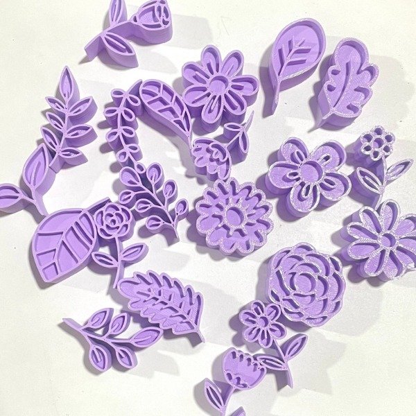 Producto - PACK DE SELLOS PARA CERAMICA FLORAL  (21 UNIDADES )