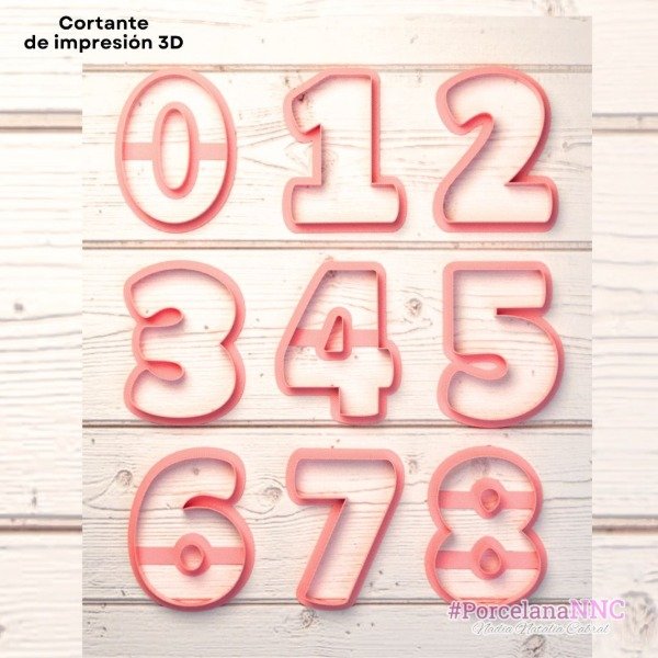 Producto - Set Numeros 0 al 9 Tamaño GRANDE 10cm