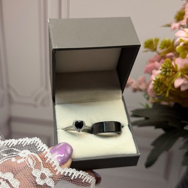 Producto - Anillos de Promesa: Heart Black - 4