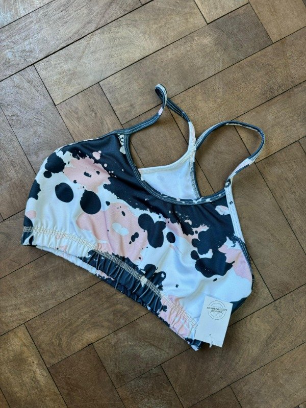Producto - TOP DISEÑO MANCHAS AZUL Y ROSA