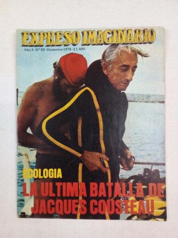 Producto - Expreso imaginario #29 - Diciembre 1978 - Jacques Cousteau Ecología