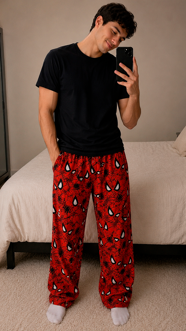 Producto - Pant Polar Spiderman rojo
