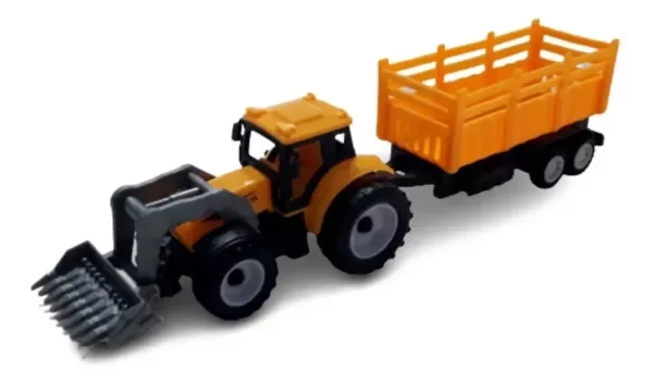 Producto - De Saldo!!! Tractor Con Aclopado De Plastico Largo 22 Cm
