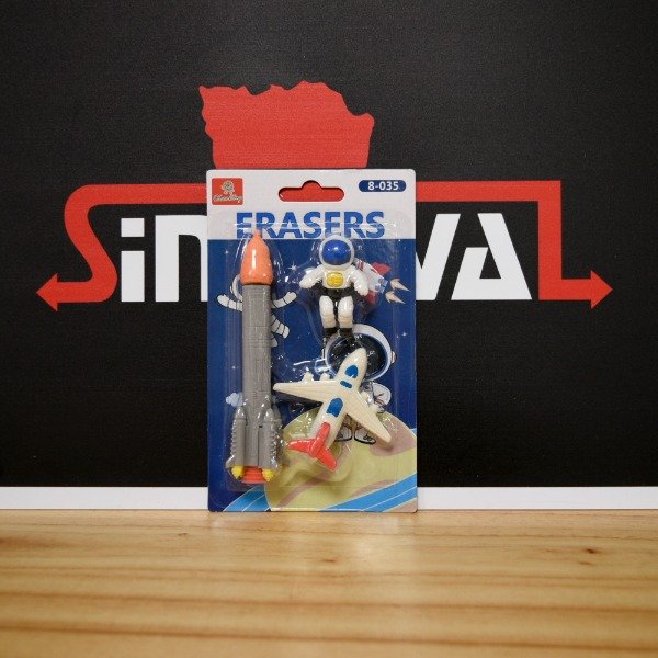 Producto - GOMAS FANTASIA ASTRONAUTA BLISTER X4