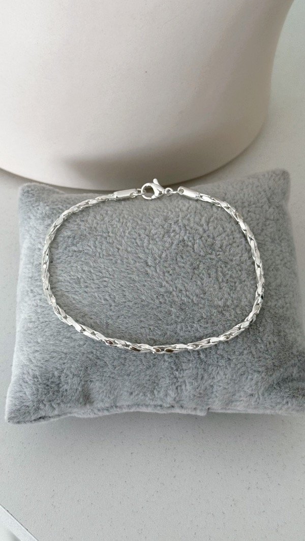Producto - Pulsera encast facet ACERO BLANCO