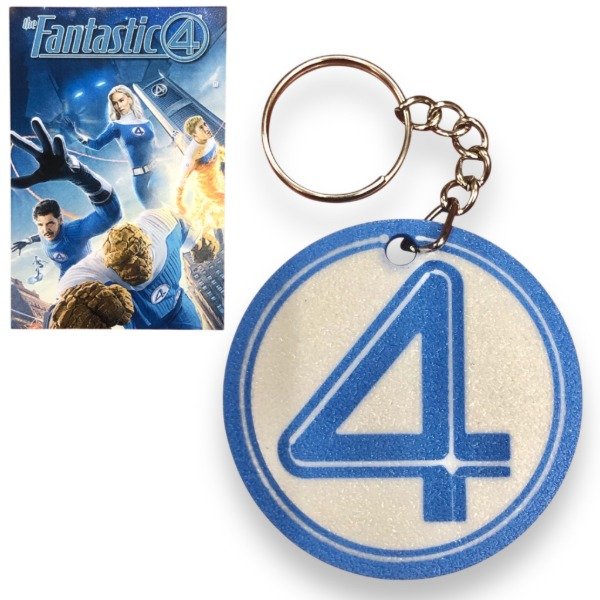 Producto - Llavero 3D Marvel The Fantastic 4 First Steps Logo