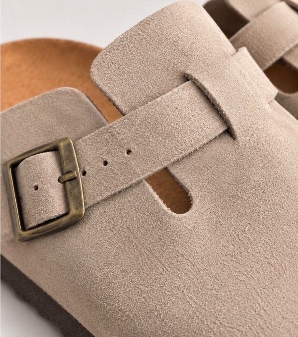 Producto - Zueco Beige De Gamuza - 2
