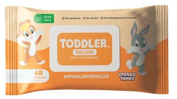 Producto - Toddler Deluxe toallitas c aloe Vera 48u