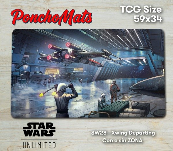 Producto - Star Wars Unlimited TCG Xwing Departing Con o sin Zona SW