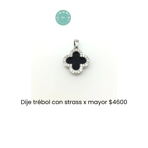Producto - Dije trébol con strass
