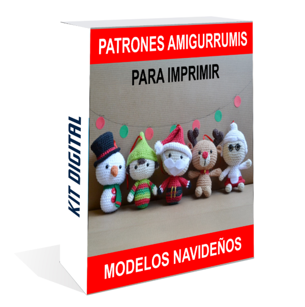 Producto - Kit Imprimible Moldes Patrones Amigurrumis Navidad Navideños