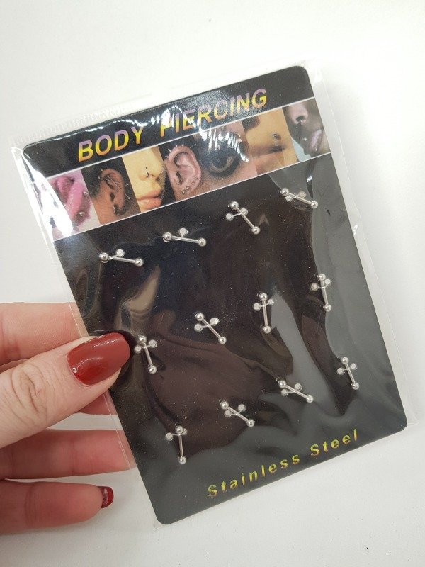 Producto - Piercing barra chico x12