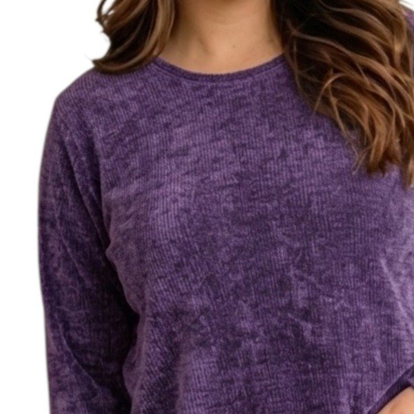 Producto - Sweter chenille Violeta. Talle unico 46/48 - 1