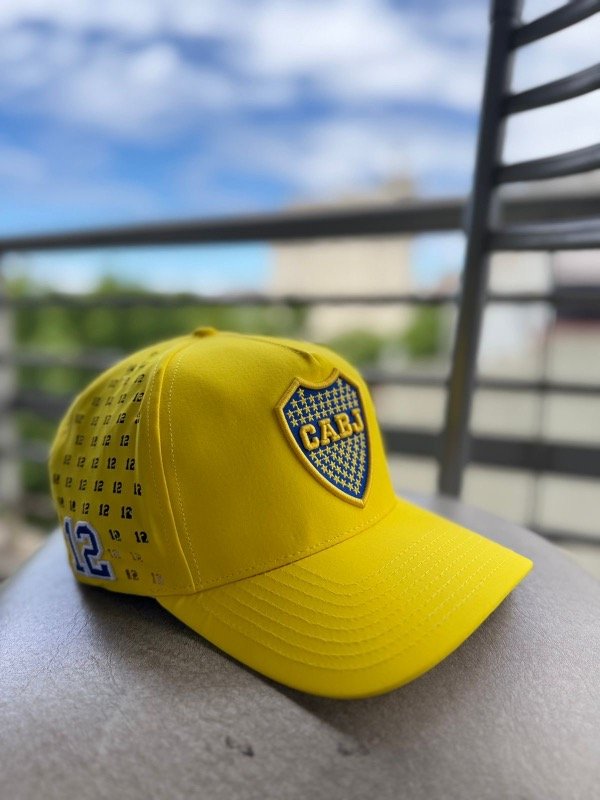 Producto - Gorra Boca Importada Jugador 12 Amarilla