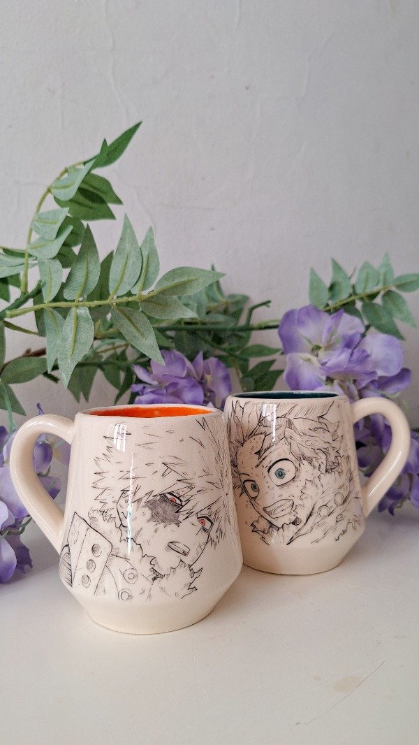 Producto - Pre Venta - Tazas Bakugo y Deku Otoño