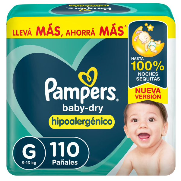 Producto - Pañales Pampers Babydry G110