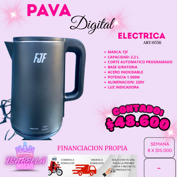 Producto - PAVA DIGITAL ELECTRICA FJF
