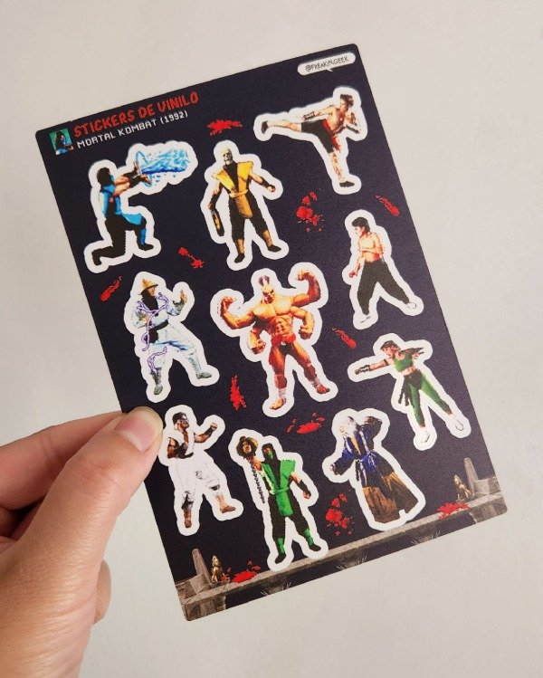 Producto - Plancha de Stickers "Mortal Kombat" - 1
