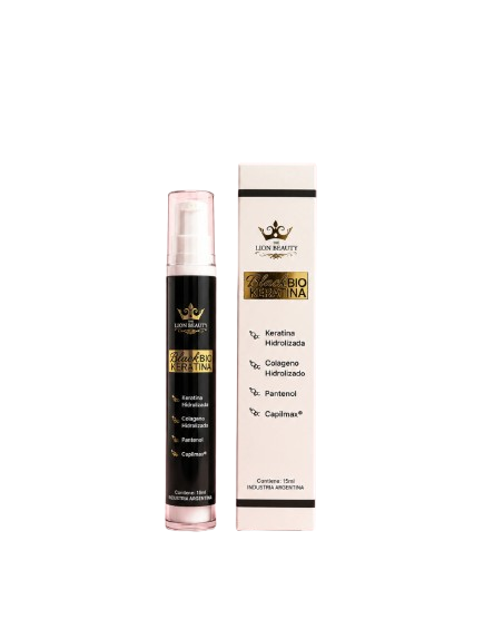 Producto - BLACK BIO KERATIN 15ML - THE LION BEAUTY