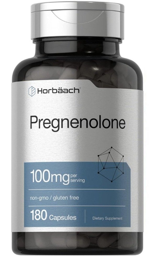 Producto - Horbaach - Pregnenolona 100mg (por porcion) x 180 caps
