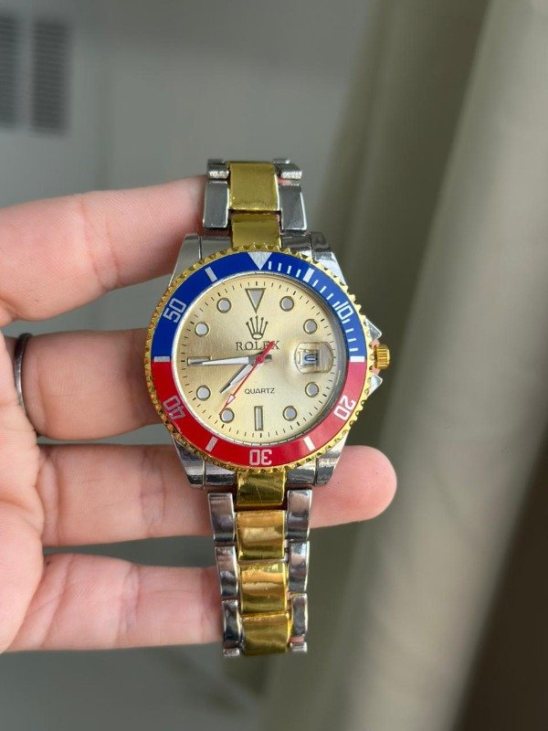 Producto - Reloj Generico Rolex Submariner Red Blue Combinado Masculino 42mm