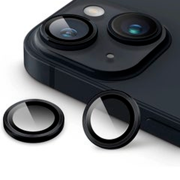 Producto - Protector de Lentes individuales Iphone 14 Plus  Black EASY APP Con aplicador