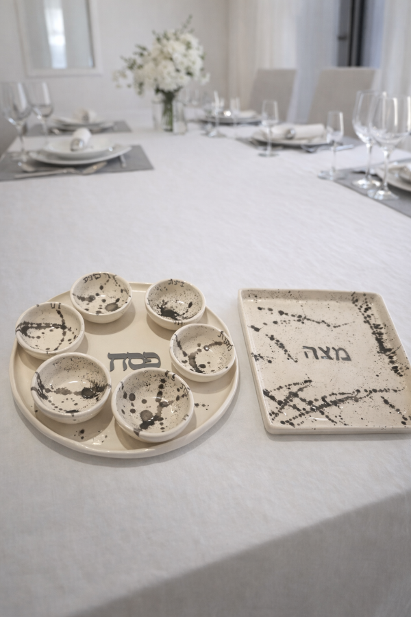 Producto - SET KEARA + BANDEJA MATZA MANCHAS