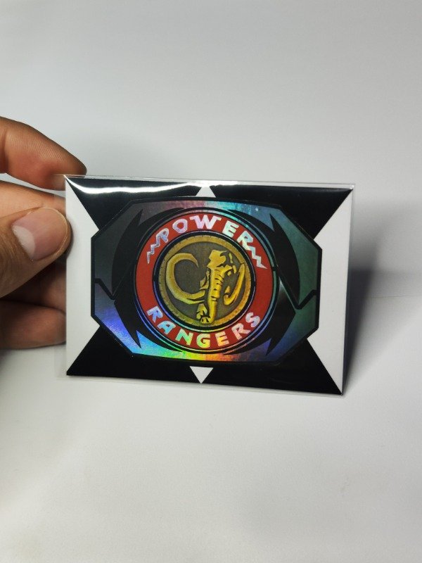 Producto - Tarjeta Coleccionable Black Ranger Morpher Holografico Tamaño Carta - 0
