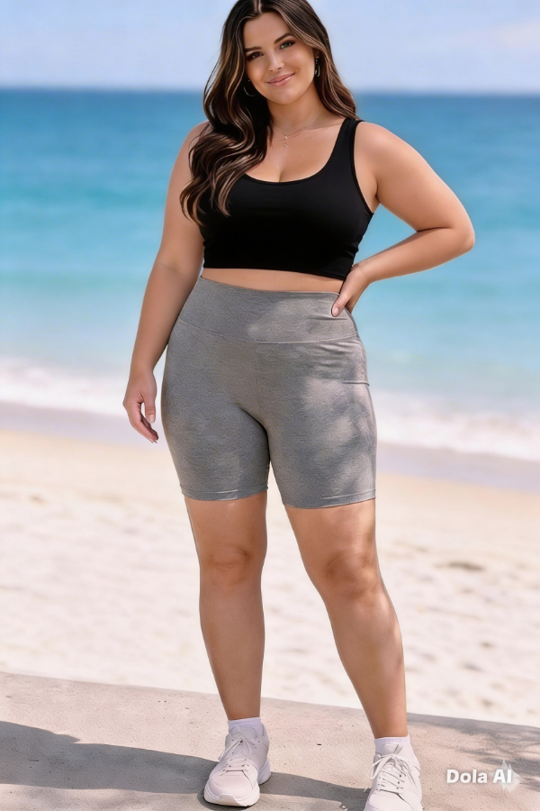 Producto - Calza Ciclista de Dama Gris