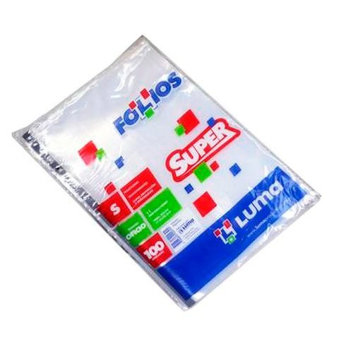 Producto - FOLIO A4 SUPER REFORZADOS 70 MICRONES X1 UNIDADES LUMA