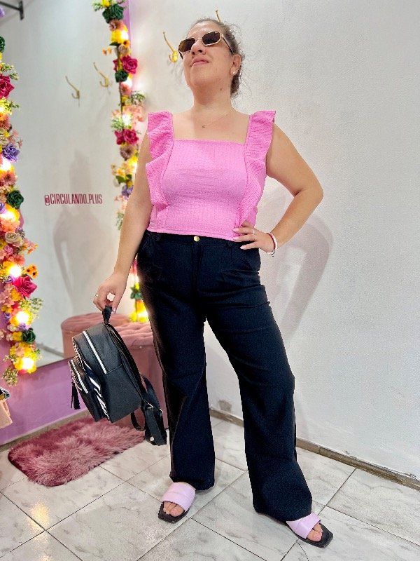 Producto - Wide leg capristo con boton