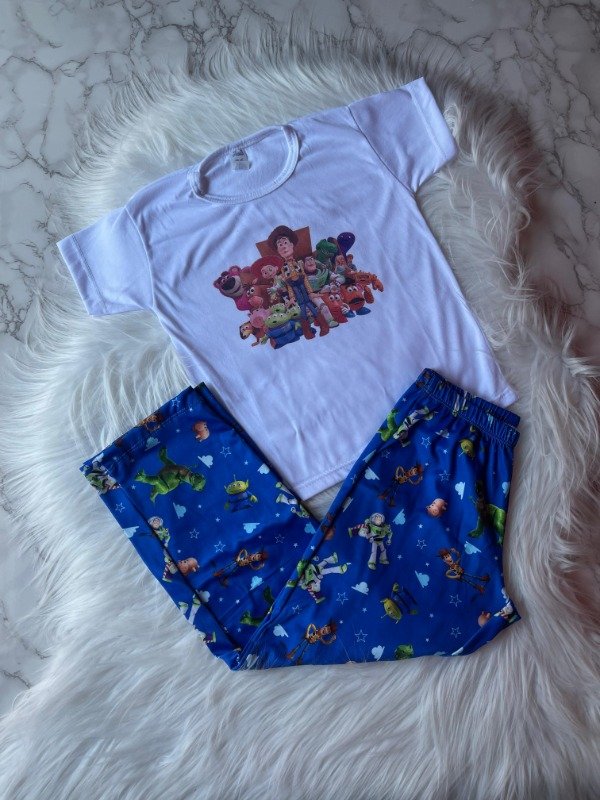 Producto - Pijamas animados NIÑO con pantalon largo y remera manga corta - MUCHOS DISEÑOS