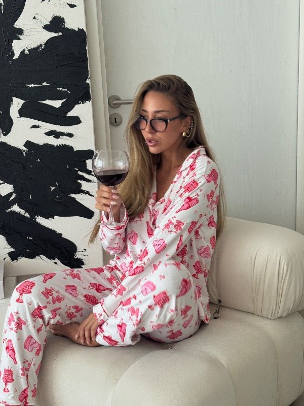 Producto - PIJAMA CAMISERO ESTAMPADO PASTEL / PRE-SAVE