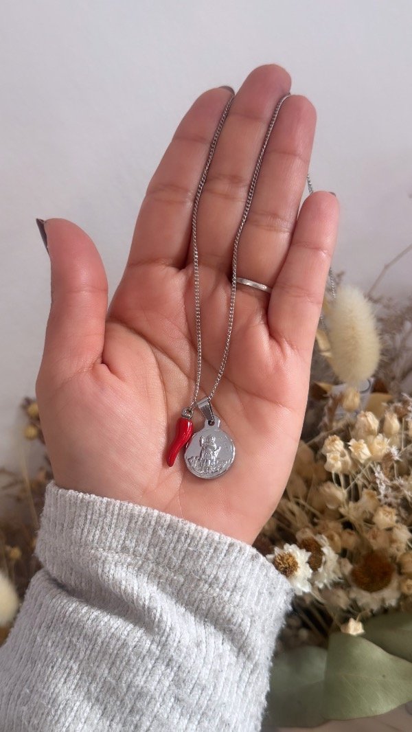 Producto - Cadenita San Expedito y Cornicello
