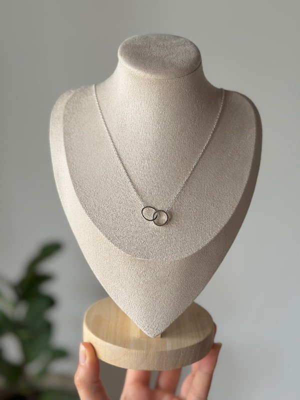 Producto - Cadena 2 anillos enlazados 42+3 cm - 0