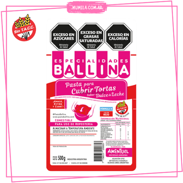 Producto - Pasta ballina Rojo Formula H Color 500gr