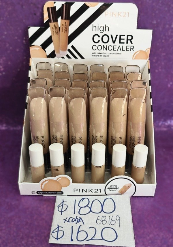 Producto - Corrector liquido high COVER Pink21 68169