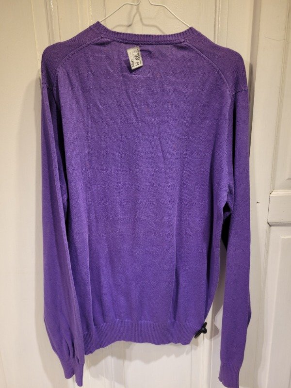 Producto - Sweater MISTRAL violeta escote en v Talle M - PRECIO: 49X - 1
