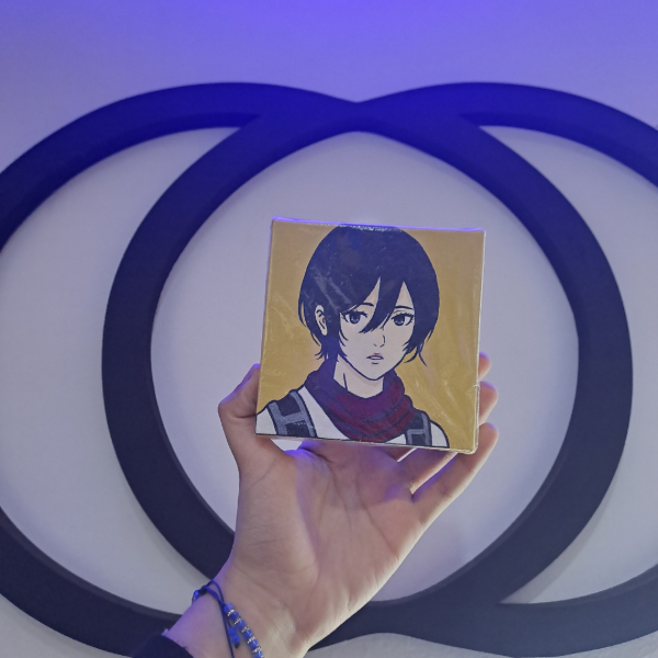 Producto - CUADRO 10x10 - Mikasa Attack on Titan