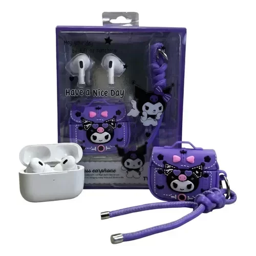 Producto - Auriculares inalambricos Bluetooth con Llavero - Kuromi - 2