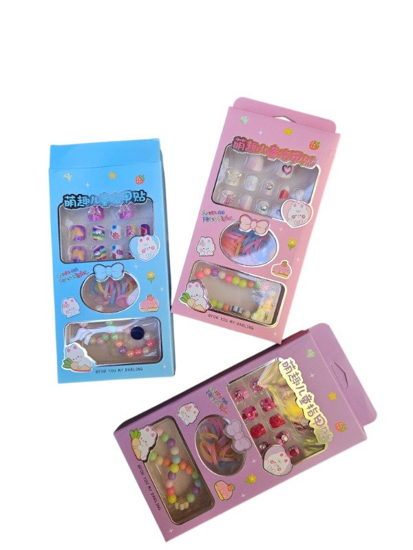 Producto - Cajita uñitas mas pulsera y colitas