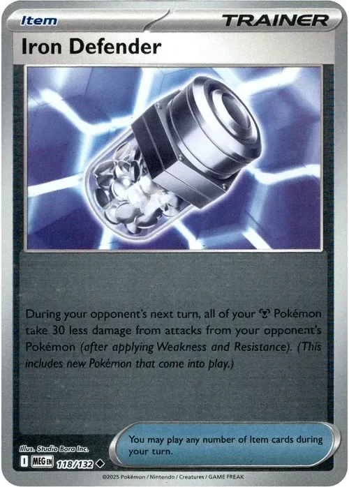 Producto - Iron Defender - 118/132 - Mega Evolution - Reverse Holo