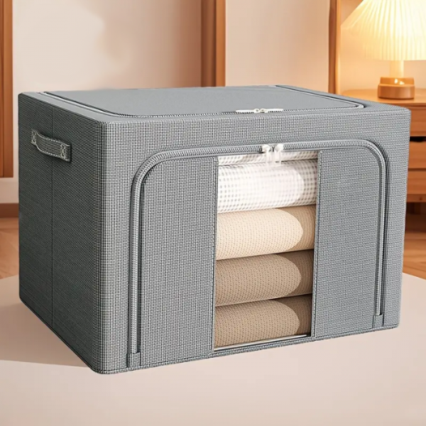 Producto - Caja organizadora de tela con visor mediana