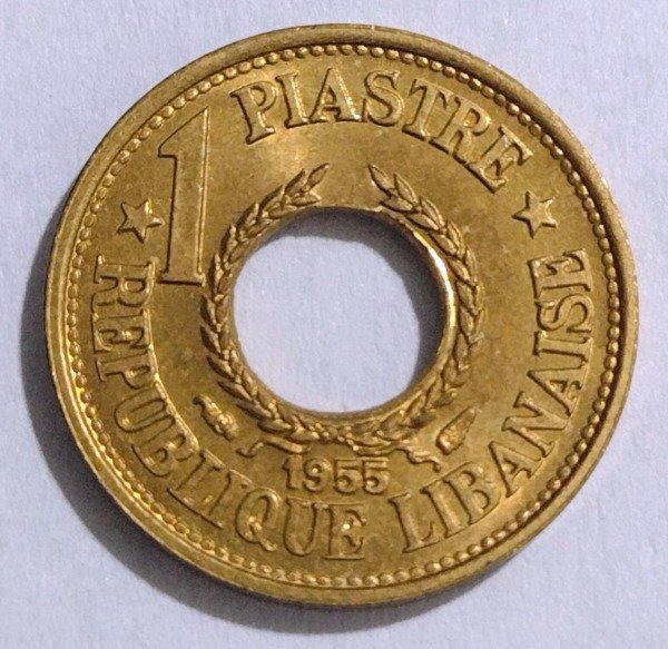 Producto - Libano 1 piastre 1955. Km# 19 - 0