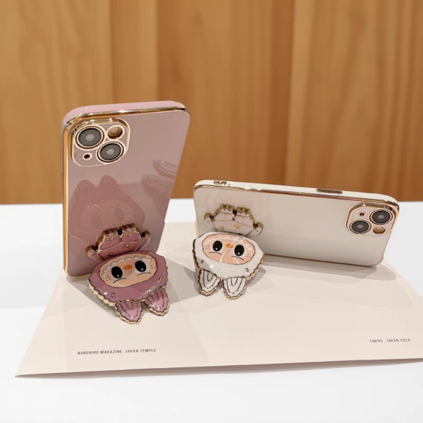 Producto - Soporte para Celular con Espejo Labubu Gold