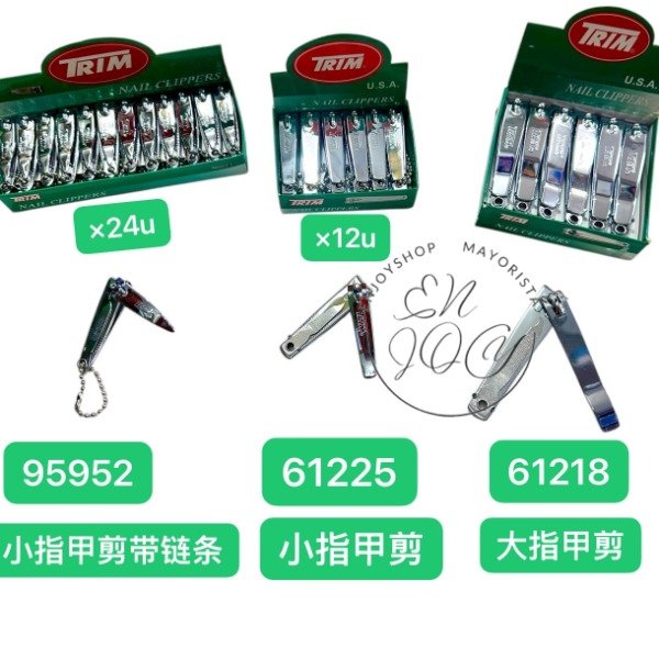 Producto - 12 Corta Uñas Trim Acero Inox varios medidas